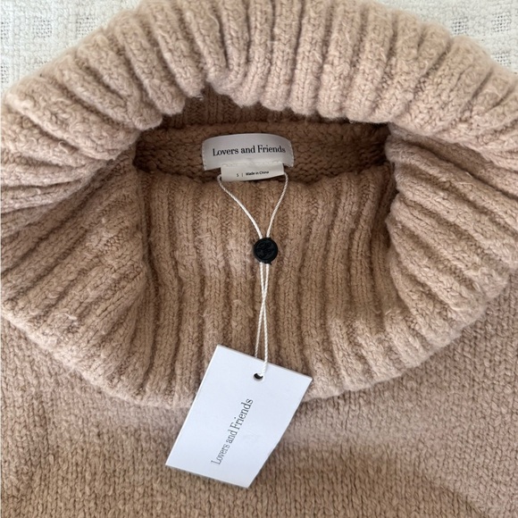 Lovers + Friends Beige Turtleneck Sweater - Picture 3 of 4